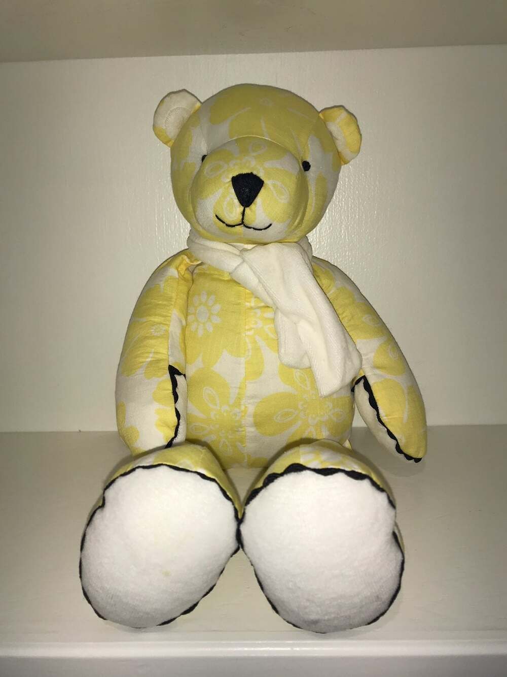 Pottery Barn Kids 18" Yellow Stuffed Animal Bear